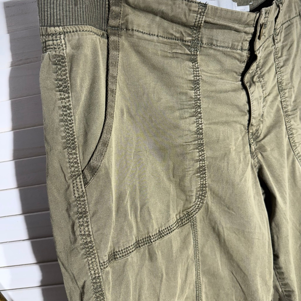 Sonoma vintage Y2K cargo pants military green sz 10 - Picture 3 of 14